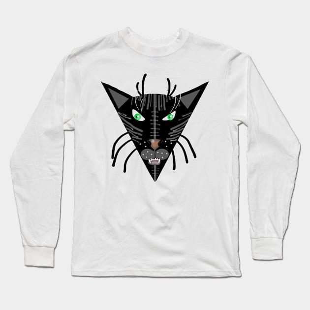 TOTEM 11/ TRIANGLE CAT Long Sleeve T-Shirt by adelwins